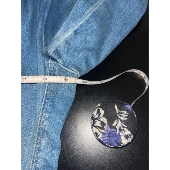 L’AGENCE Wayne Denim Blazer Open Front Blue size Medium - Picture 11 of 15